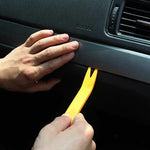 4Pcs Car Radio Panel Removal Tool Set Reinforced Plastic Orange additional angle