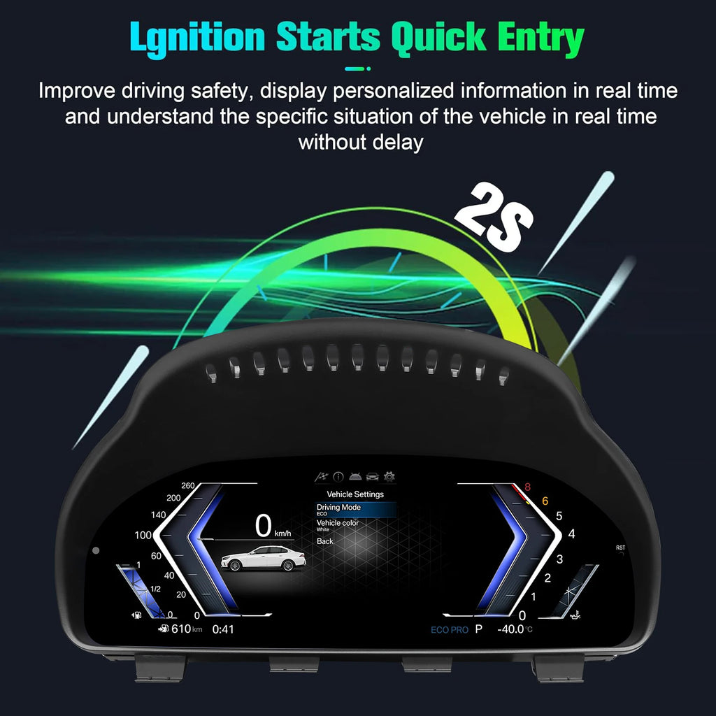 New UI Cluster Dashboard For BMW X3 X4 X5 X6 5  F10 F15 F16 F25 F02 F07 Series speedometer instrument panel digital instrument