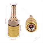 8mm Leakproof Tire Inflation Quick Connector | Brass Air Fitting Adapter detail view