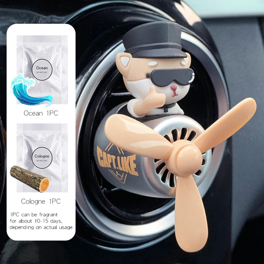 Basketball Airplane Rotate Car Air Freshener Accessories Interior Decorations Vent Clip Perfume Fragrance Diffuser Ornaments Men