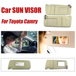 For 2007-2011 for Toyota Camry Hybrid Sun Visor Replacement Beige Driver Car Sun Shade With Makeup Mirror