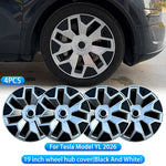 For Tesla Model YL 2026 4 Pack Hub Caps | 19 Inch Wheel Cover Set close-up view