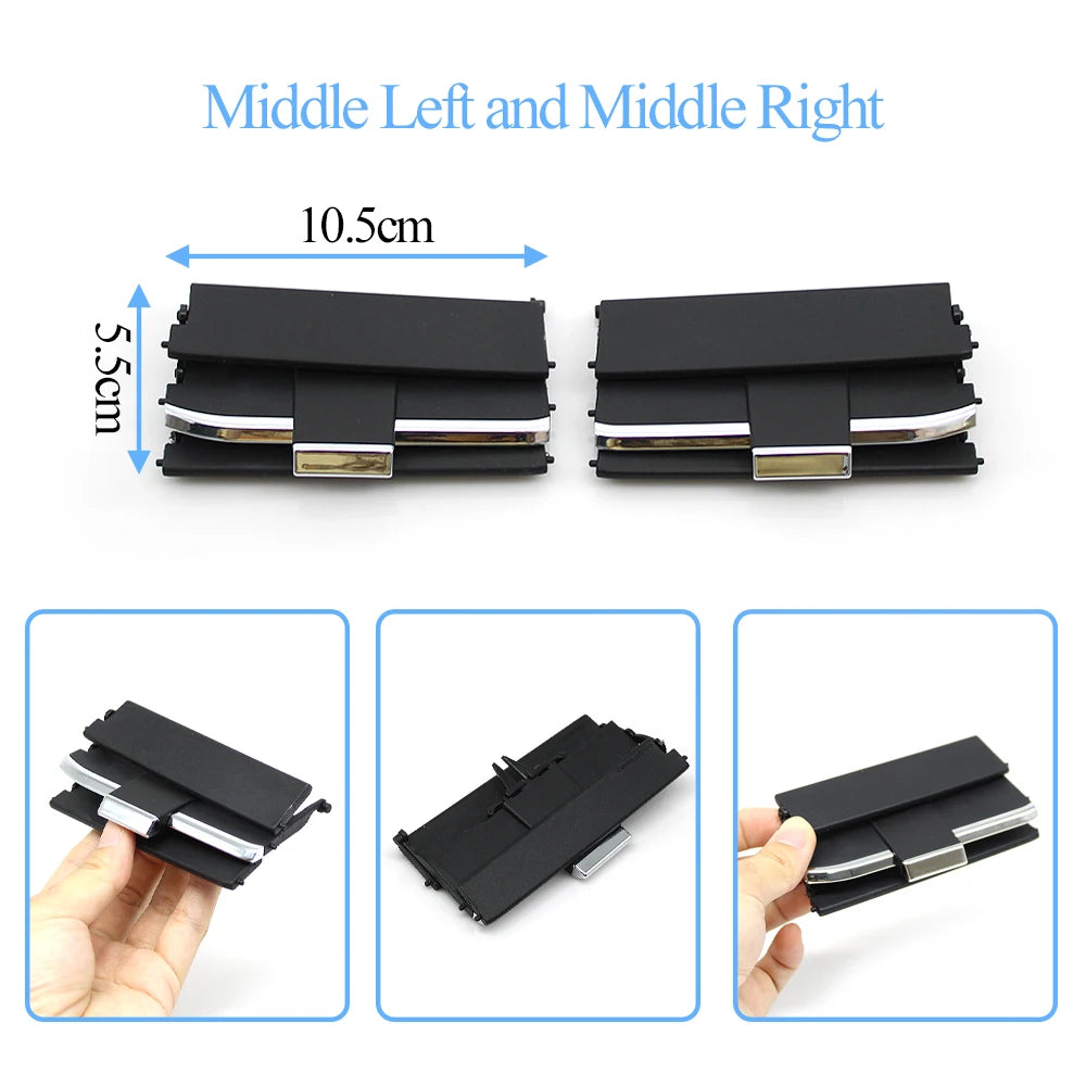 LHD RHD Car Front Rear Air Conditioning Slider Clip AC Vent Outlet Grille Repair Kit For Maserati Quattroporte M156 2013-2020