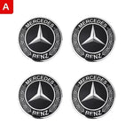 4PCS 56/60/65/75mm Car Wheel Center Hub Cap Emblem Sticker For Mercedes Benz W204 W additional angle