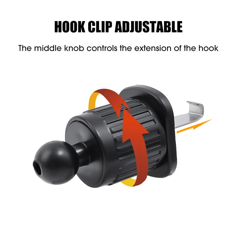 Car Air Vent Clip Phone Holder 17mm Ball Head