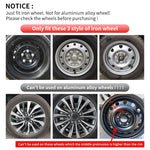 14 15 16 17inch Hub Cover for Iron Rim Wheel Cover Set of 4 Steel Sports Caps Rim 14 Plastic Hubcap for R15 Tire Car Accessories