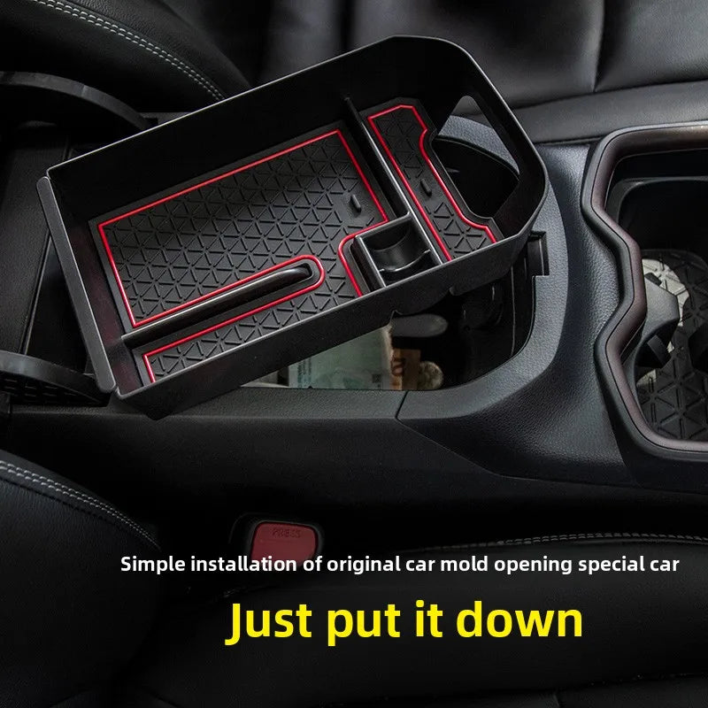 For Toyota RAV4 XA50 2019~2025 RAV 4 Hybrid Car Armrest Storage Box Console Dashboard lifestyle view