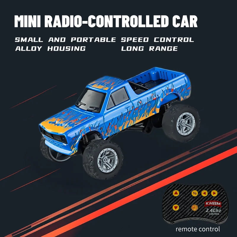 New RC Car MINI Alloy 1/64 Remote Control Car Convenient to Carry 60 Minutes of Work T close-up view