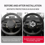 Car Steering Wheel Sticker For MINI Cooper F56 F55 F54 F60 R56 R60 U25 J01 F65 F66 PU Leather Stickers Interior Car Accessories