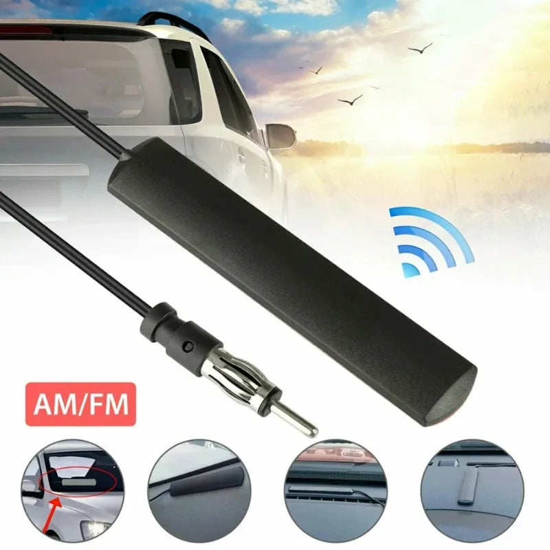 DC 5-12V Car Hidden Amplified Antenna 85-860Mhz Car Electronic Radio Antenna AM/FM Si lifestyle view