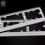 NEWEST 2PCS Car License Plate Frame Aluminum Alloy for EU Car License Plate Frame N additional angle