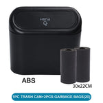 Car Trash Can With Lid, Leak-Proof Mini Car Accessories detail view