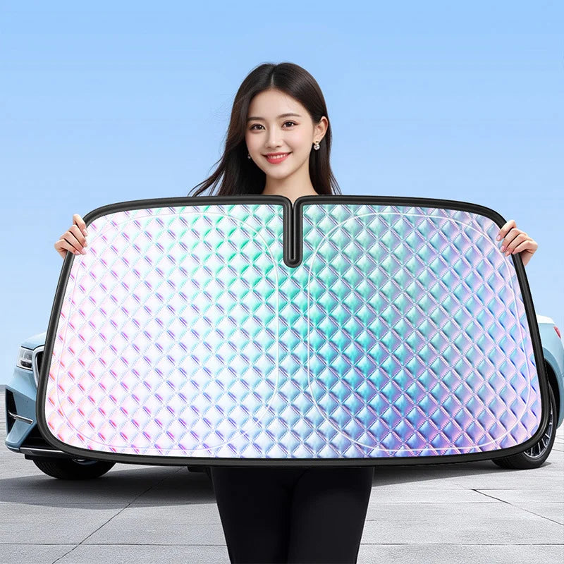 Summer Car Sunshade Front Windshield Sun Blocker Heat Insulation Sun Protection Board alternate view
