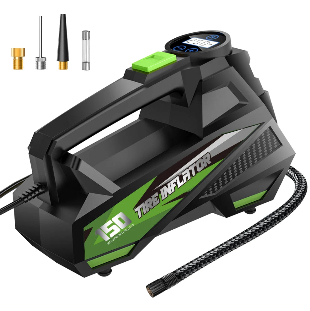 Carsun Digital Tire Inflator | Portable Air Compressor with LED for Car & Motorcycle alternate view
