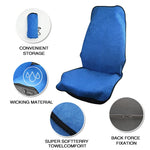 Waterproof Sweatproof Car Seat Cover Universal Fit for Cars, SUVs, Trucks Polyester Fa close-up view