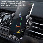 Universal Gravity Car Phone Holder Air Vent Mount | Universal Automotive GPS Stand additional angle
