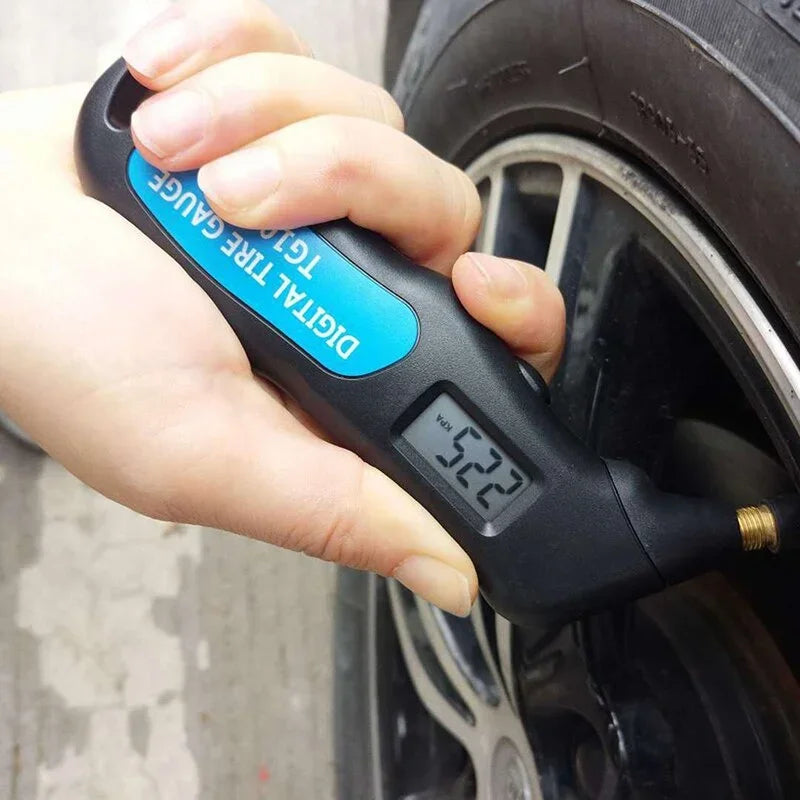 Digital Tire Pressure Gauge | LCD Display for Car Truck Motorcycle Bike additional angle