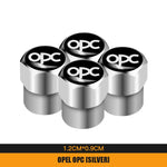 4Pcs Metal Car Wheel Tire Valve Caps | Dustproof Cover for Opel Models lifestyle view