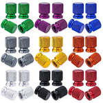 Anodized Aluminum Tire Valve Stem Caps | Universal Wheel Valve Covers for Cars, SUVs, Trucks & Motor