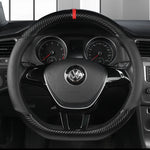 Universal D Shape Car Steering Wheel Cover Breathable Anti Slip Car Decoration Suitable 37-38cm Steering Wheel Cover Accessories