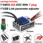 2322 2600KV 2830 2400KV Brushless Motor AM32 45A for 1/12 RC Crawler Car Off Road Car MN82 MN168 MN78 MN86 MN128 Power Kit