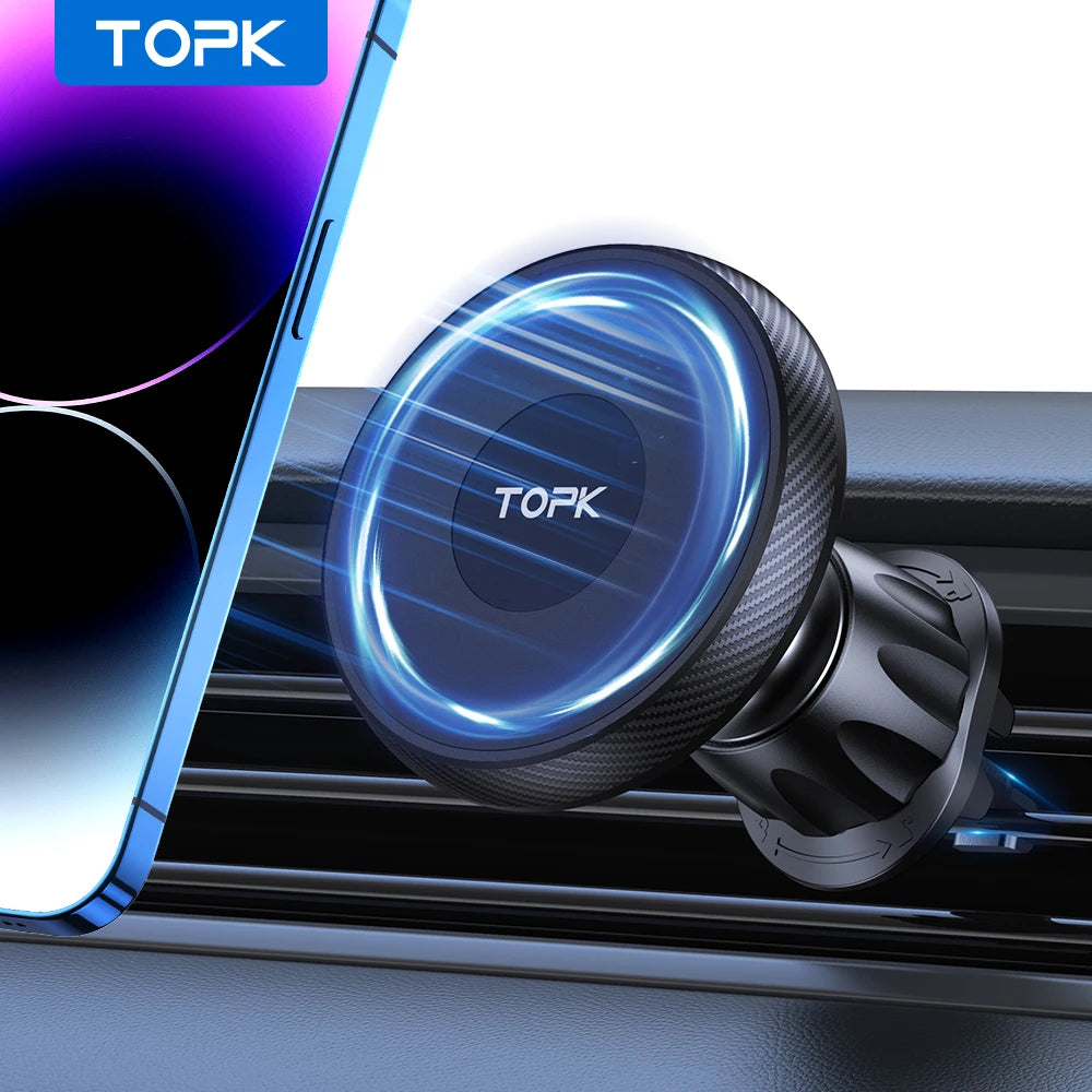 TOPK for Magsafe Car Phone Holder | Powerful Magnetic Car Mount alternate view