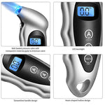 Digital Tire Pressure Gauge with LCD Display | 4-Unit Car Tire Tester lifestyle view