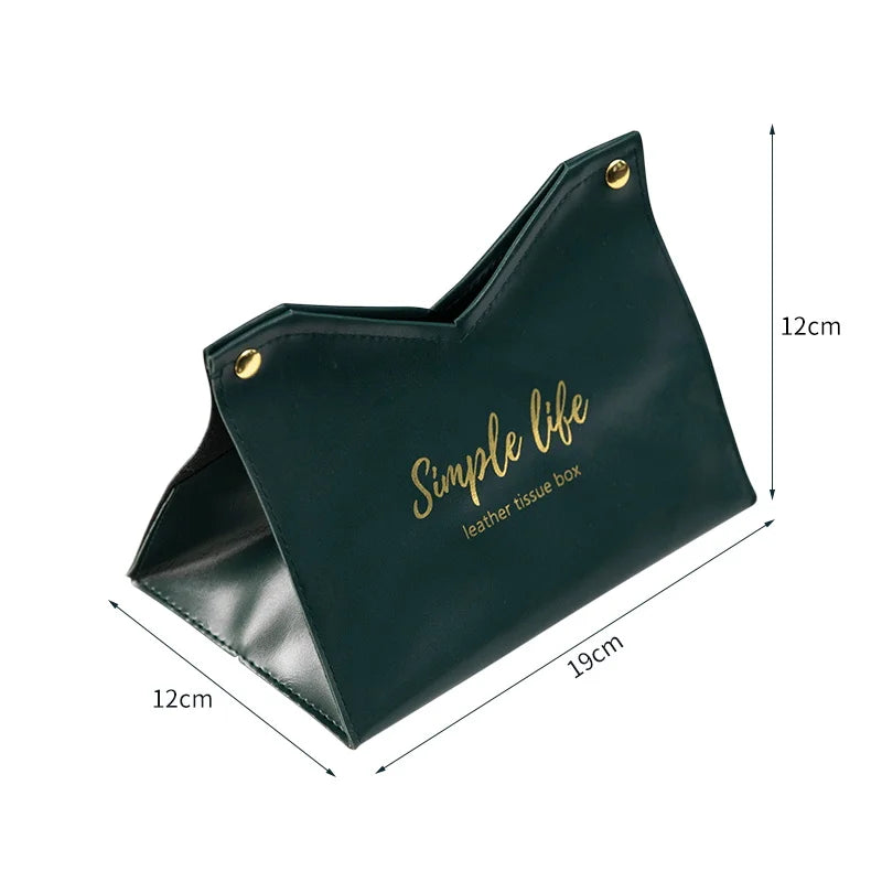 Leather Tissue Box Napkin Holder Car Tissue Box Home Living Room Holder Case Storage lifestyle view