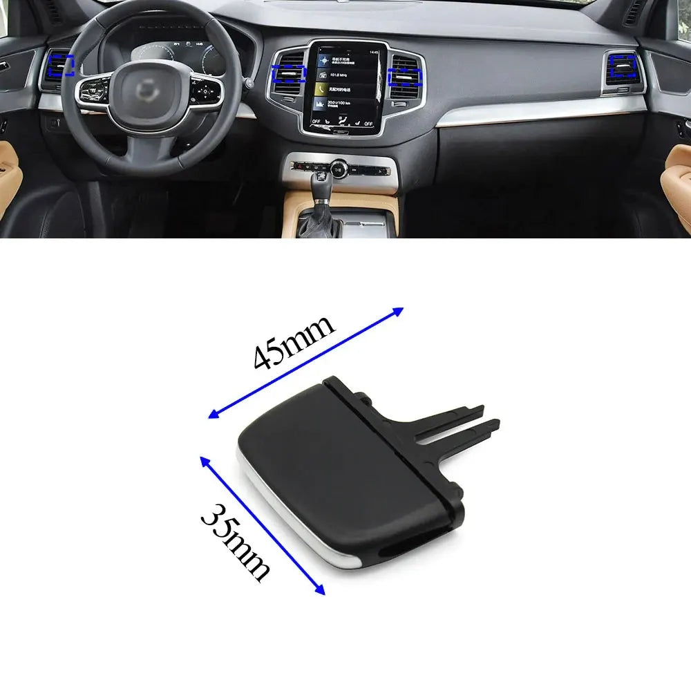 For Volvo XC90 V90 S90 Car Air Conditioner Vent Clip Repair Kit Front Rear AC Vent Grille Outlet Tab Clip Slider Replacement