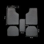 Car Floor Mats 5Pcs Universal Quality PU Leather Waterproof Auto Foot Pad Protector Auto detail view