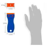 1Set Car Window Glass Clean Scraper Car Sticker Remover Plastic Razor Blade Label Clea close-up view