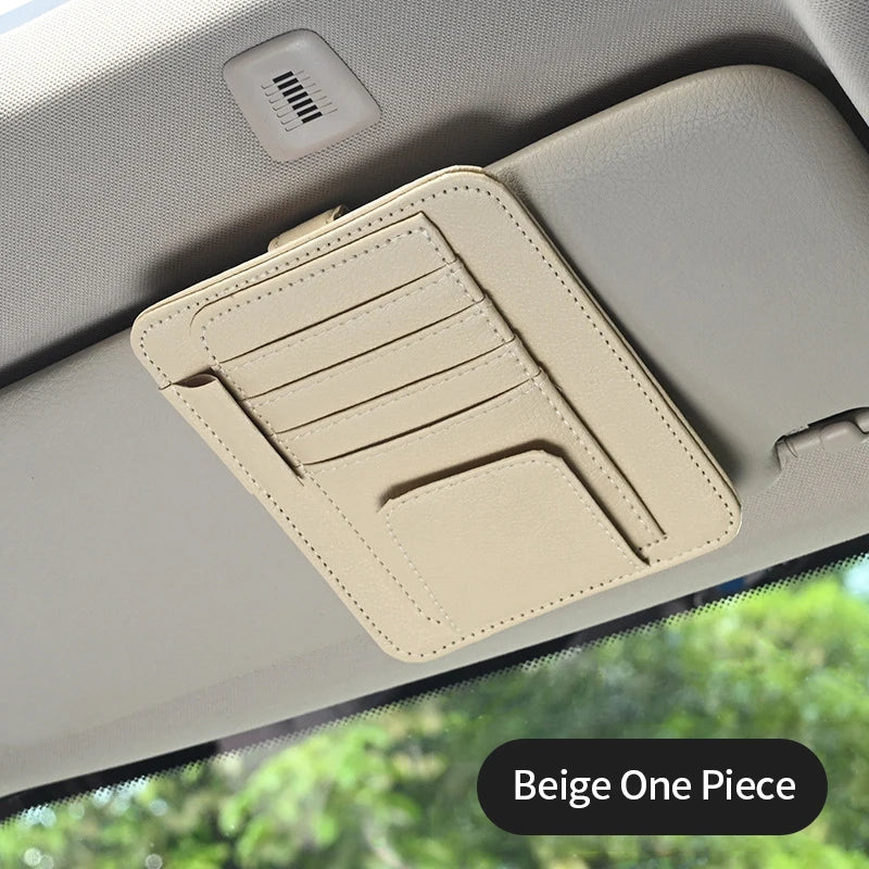 Car Sun Visor Organizer Multi-Pocket Storage Pouch