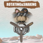 DIY Car Air Freshener | Bulldog Pilot Head Shake Rotate Plane Decor Aroma Diffuser