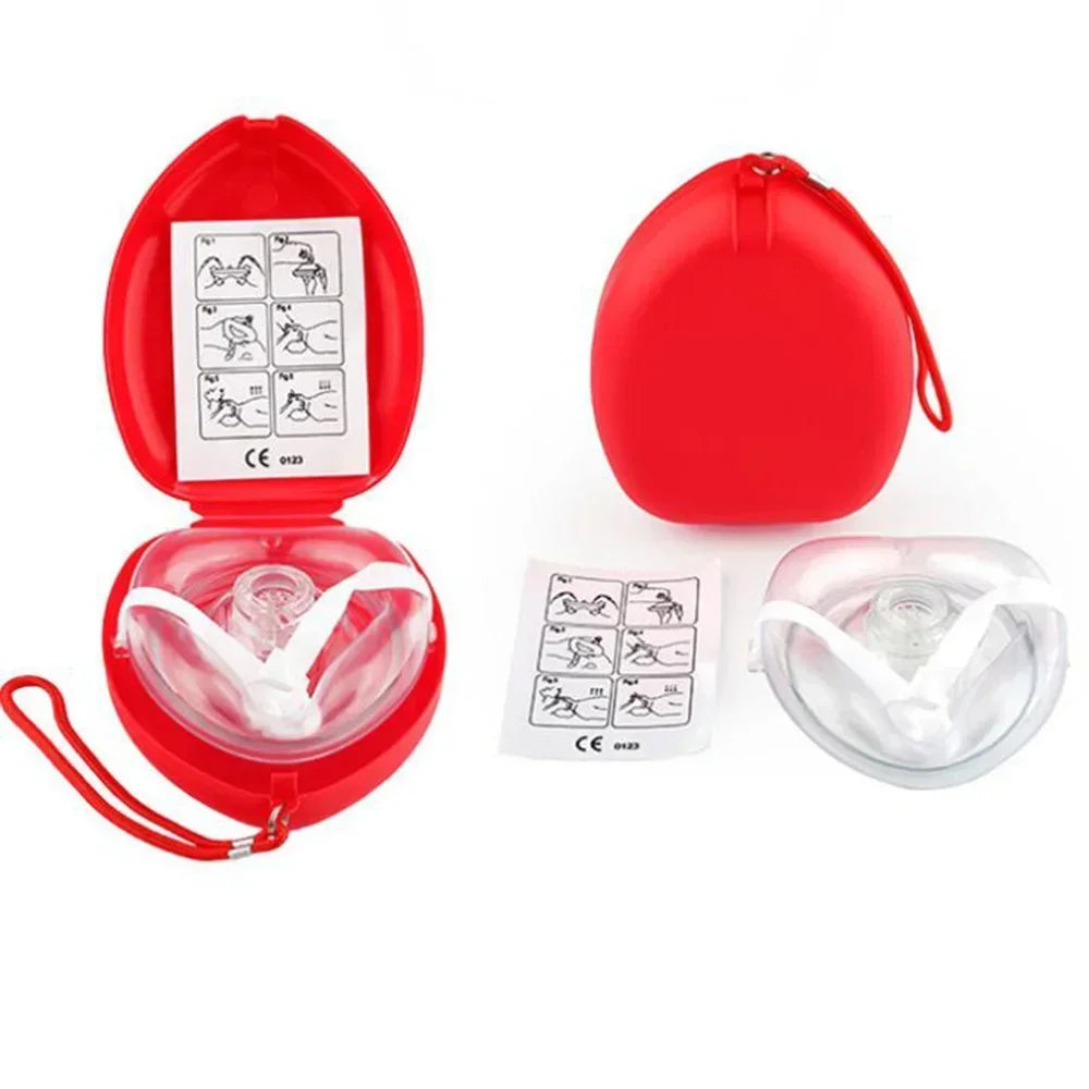 1Set Car Rescue CPR Mask Emergency First Aid Masks Resuscitator One-Way Valve CPR Face S detail view