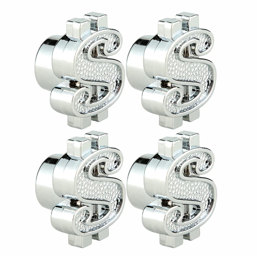 4Pcs Universal Cross Tire Valve Caps | Car Truck SUV Motorcycle Dust Cover additional angle