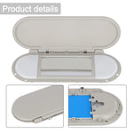 Gray Sun Visor Vanity Mirror Cover 51167366950 For MINI Cooper F55 F56 F60 2015-2022 Direct Replacement High Quality