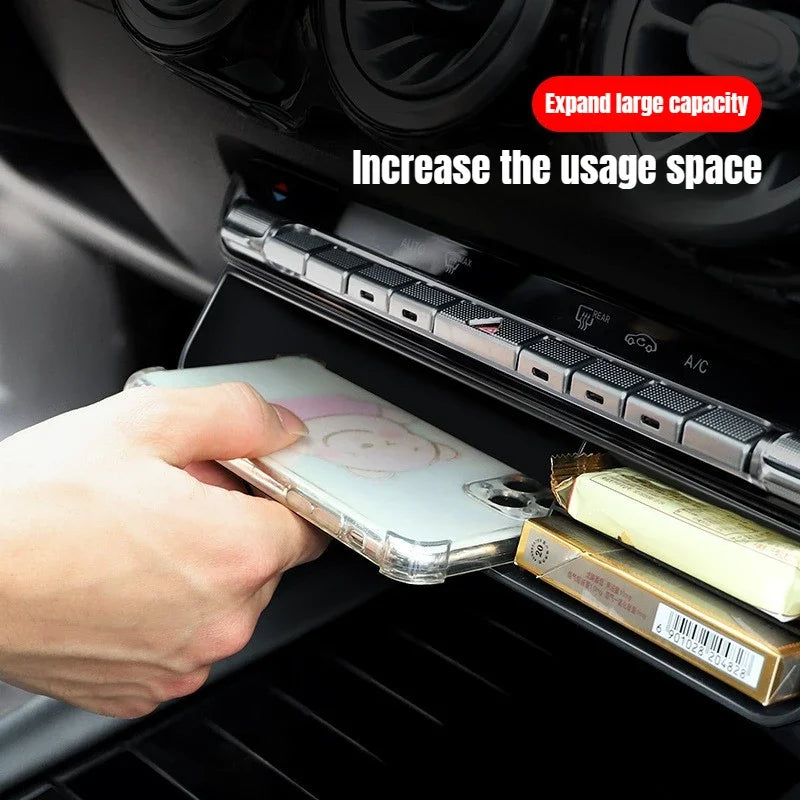 Car Central Control Storage Box for Mercedes Benz A B CLA GLB GLA GLE Class Storage a alternate view