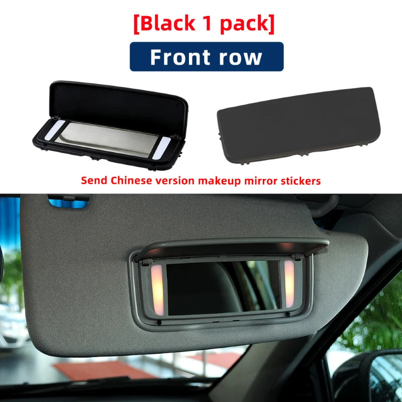 For Volvo XC90 2004-2012 ABS Plastic Cover Sun Visor Mirror Vanity Lighting Upgrade Car Accessories OEM Replacement Part