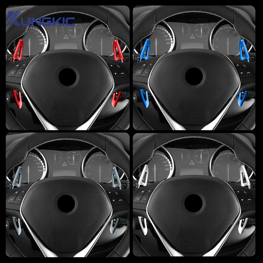 For Alfa Romeo Giulietta MiTo 2011-2019/Fiat 500L 2013-2017 Car Steering Wheel Shift Paddle DSG Extension Shifter Gear Stickers