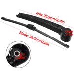 1set Car Rear Windshield Wiper Arm And Blade Kit Replacement For VW Polo 2005-2009 additional angle