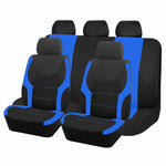 AUTO PLUS Sports Universal Polyester Car Seat Cover Set Fit Most Car Plain Fabric B additional angle