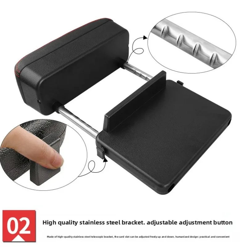 Car Seat Armrest Box Multi-Functional Storage Box, Central Control Lifting Armrest additional angle