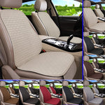 Flax Car Seat Cushion Pad Thick Fiber Filled Seat Cover