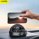 Lcars Car Dashboard 360-Degree [Rotating Phone Holder] with Parking Number Plate, Adjustable Front and Rear Dual-Use Phone Holder, Suitable for Smartphones