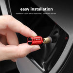 4Pcs 3D Metal Car Tire Valve Caps for Haval Models | Dust Proof Tire Valve Stem Covers close-up view