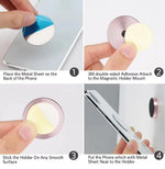 Wall Magnetic Phone Holder Stand Mini Magnetic Ring Pad for Magsafe iPhone 17 16 15 additional angle