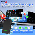 CarlinKit 5.0 C2Air Wireless CarPlay Android Auto Adapter for Car Wired to Wireless CarPlay Box Dual