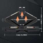 Hand Cranked Car Jack 08T 1T 2T Portable Scissor Jack Labor Saving Tool For Vehicle T lifestyle view