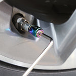 Anti Theft Tire Valve Caps with Rubber Seal | Universal Stem Covers for Car SUV Bike lifestyle view