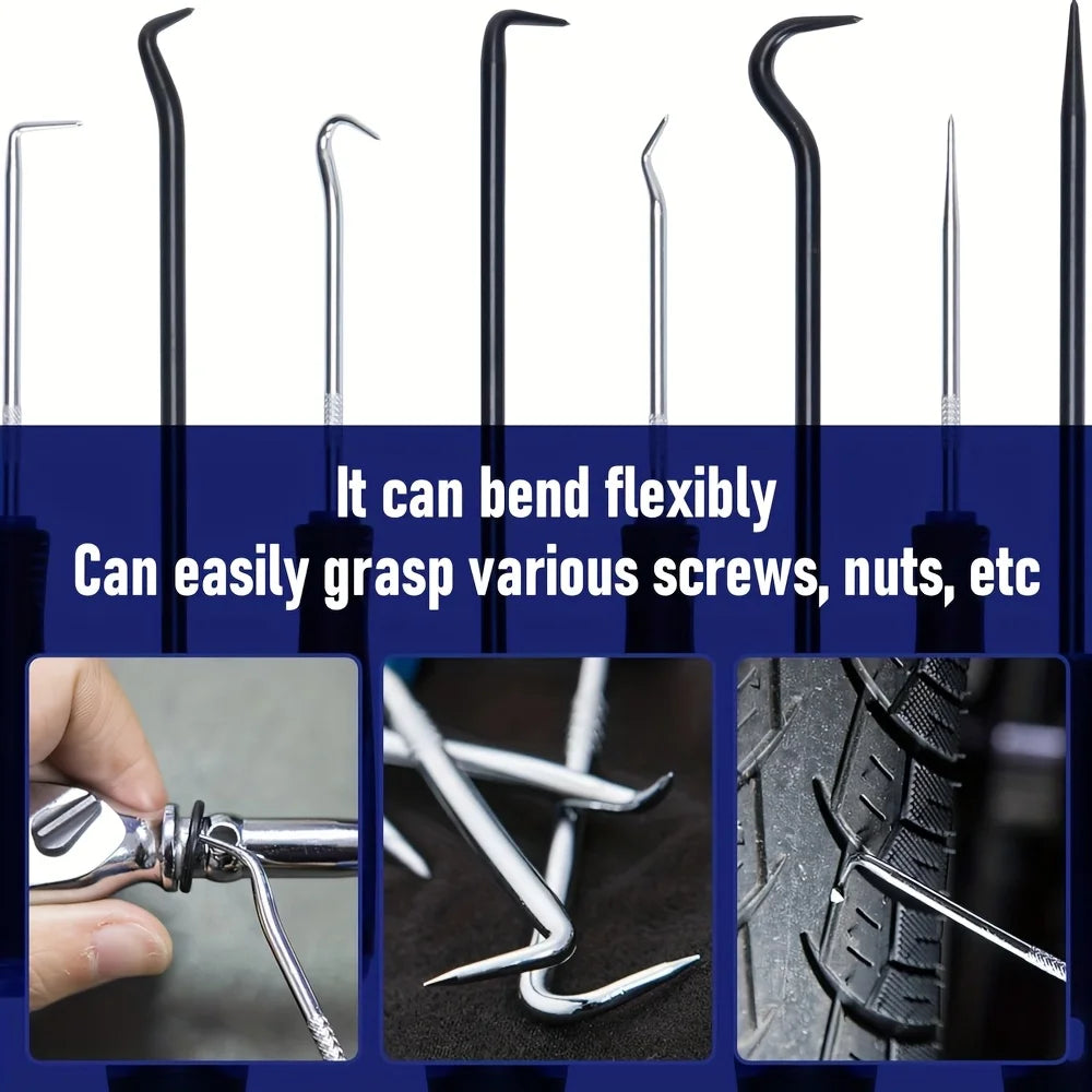 17Pcs Hook and Pick Tool Set with Scraper Auto Clip Removal Plier Fastener Remover Ri lifestyle view